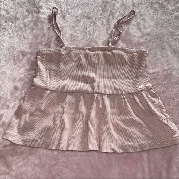 Pink Ribbed Tank Top - Picture 1 of 3